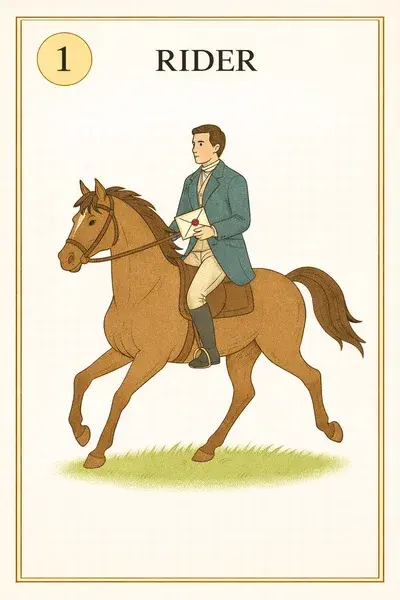 Rider — Lenormand card illustration