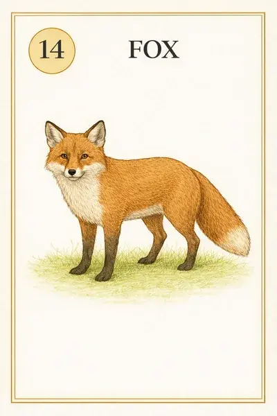 Fox — Lenormand card illustration
