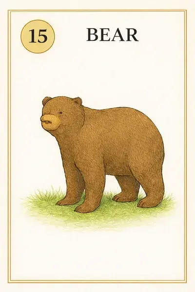 Bear — Lenormand card illustration