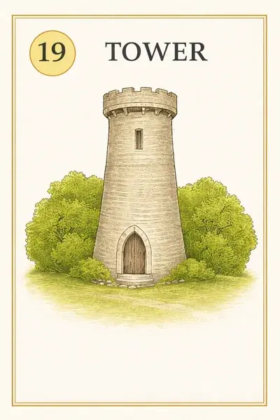 Tower — the card corresponding to Tower House