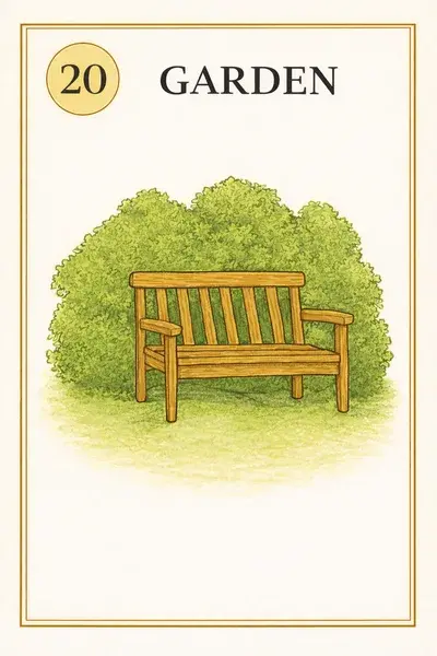 Garden — Lenormand card illustration